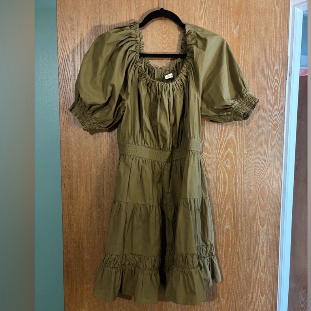 Ulla Johnson Celia Dress in Military size 4